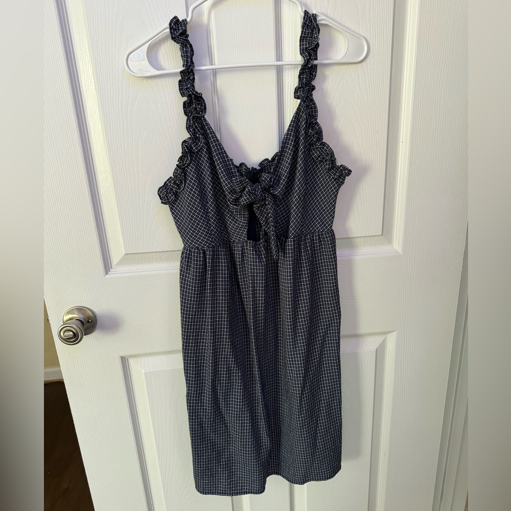 Hyfve plaid dress with bow